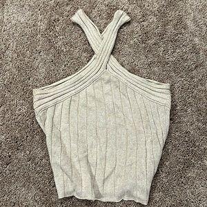 Moth / Anthropologie Gold Flecked Sweater Tank - Small